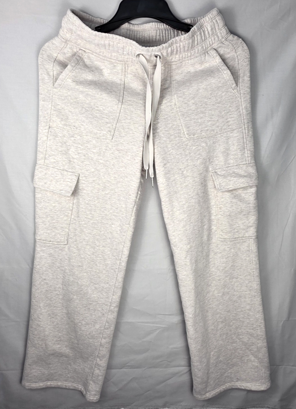 Calvin Klein Women's Beige Solid Cotton Sweat Pants Performance Size S